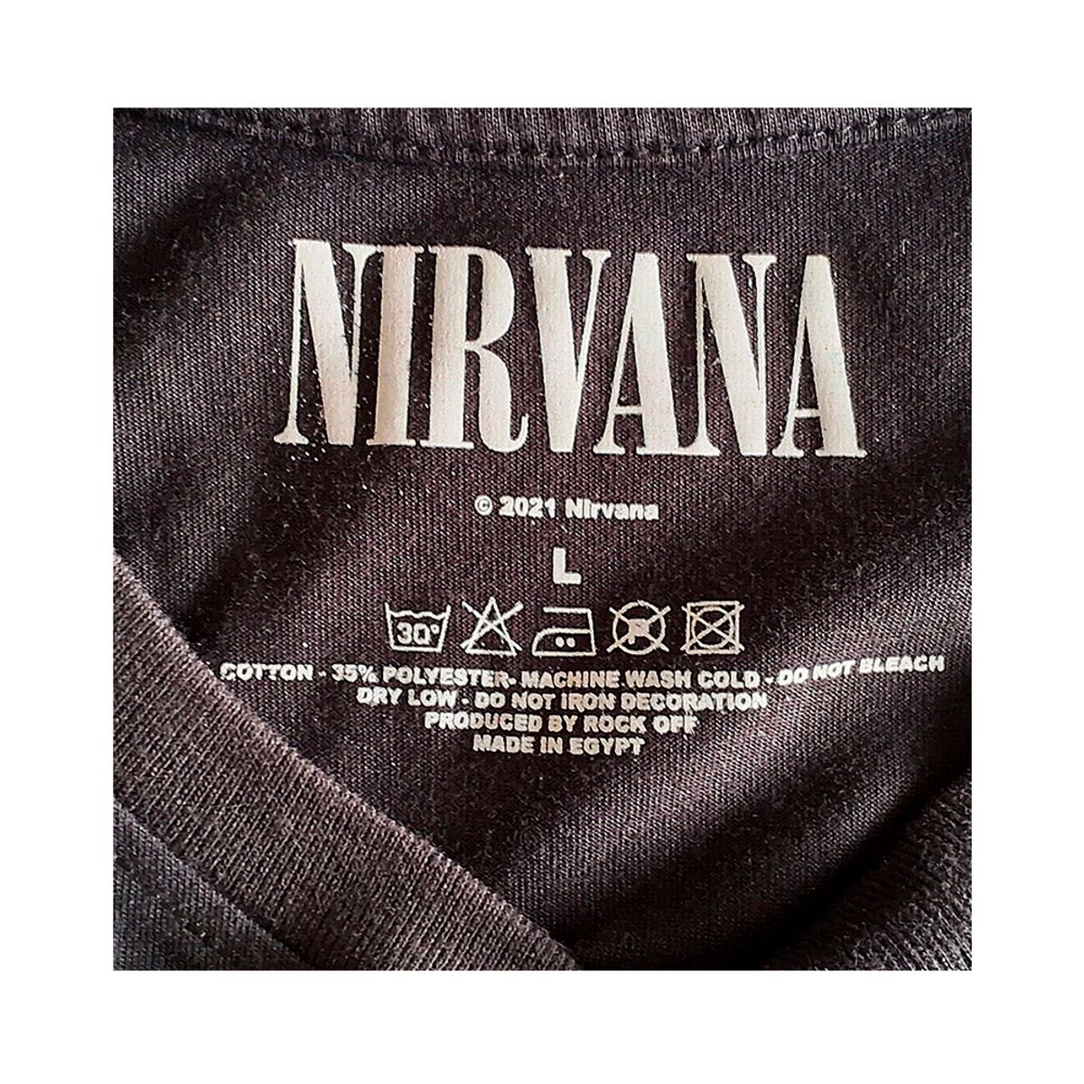 ROCK OFF OFFICIALLY LICENSED PRODUCTS - Polera original de Nirvana con diseño de In Utero