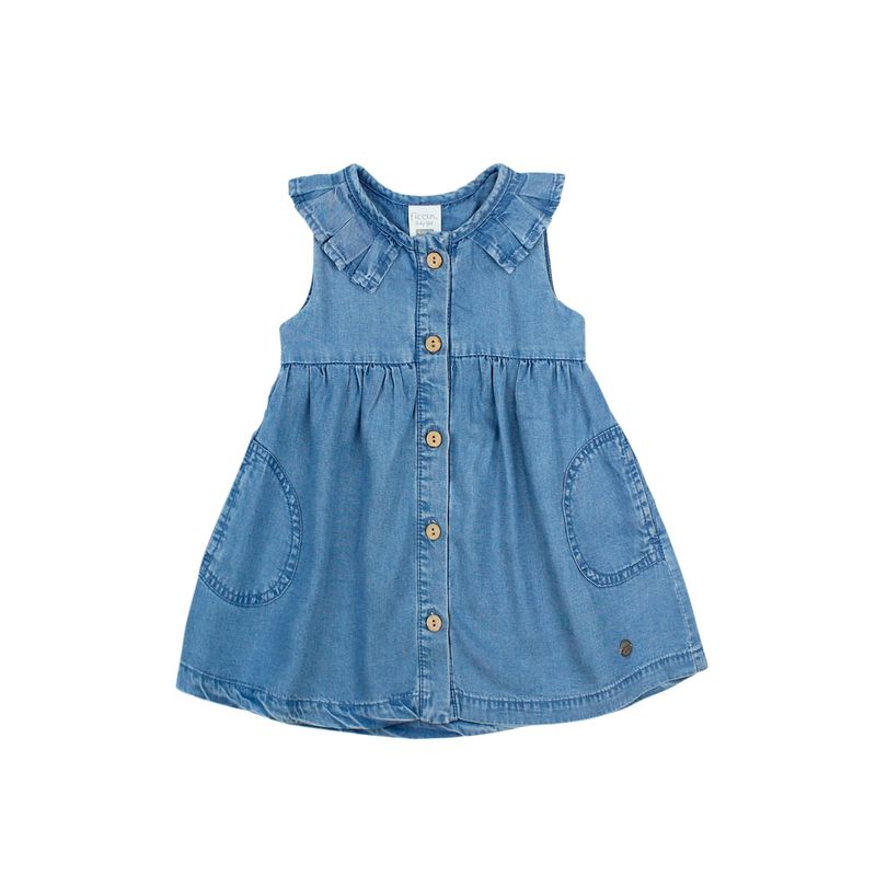 FICCUS - Vestido Bebé Niña Go Azul
