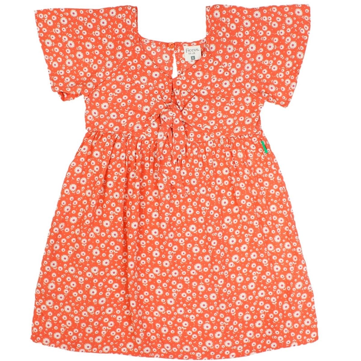 FICCUS - Vestido Kids Niña Oasis Naranjo