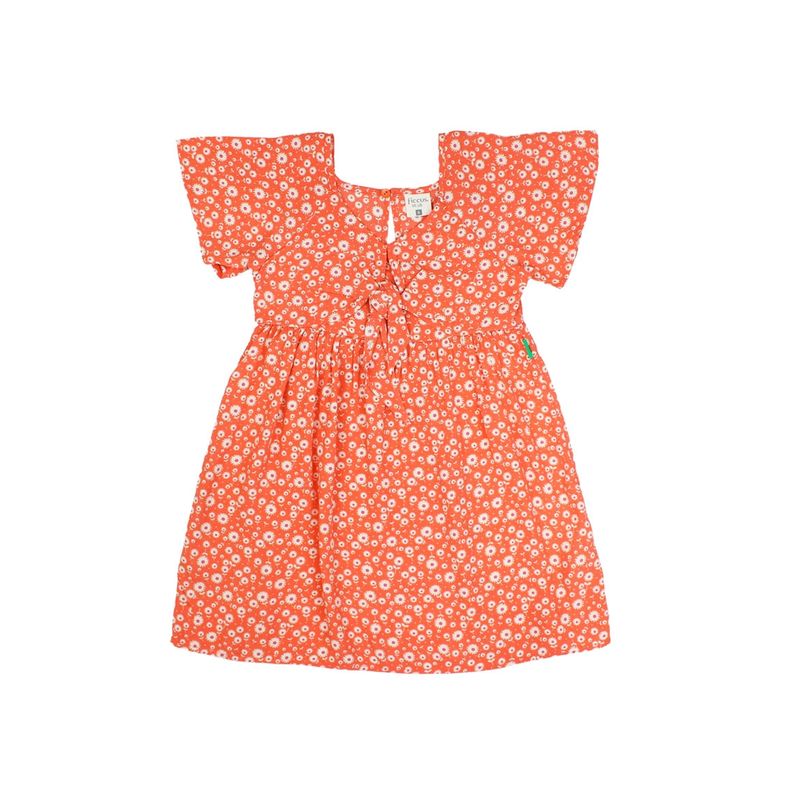 FICCUS - Vestido Kids Niña Oasis Naranjo