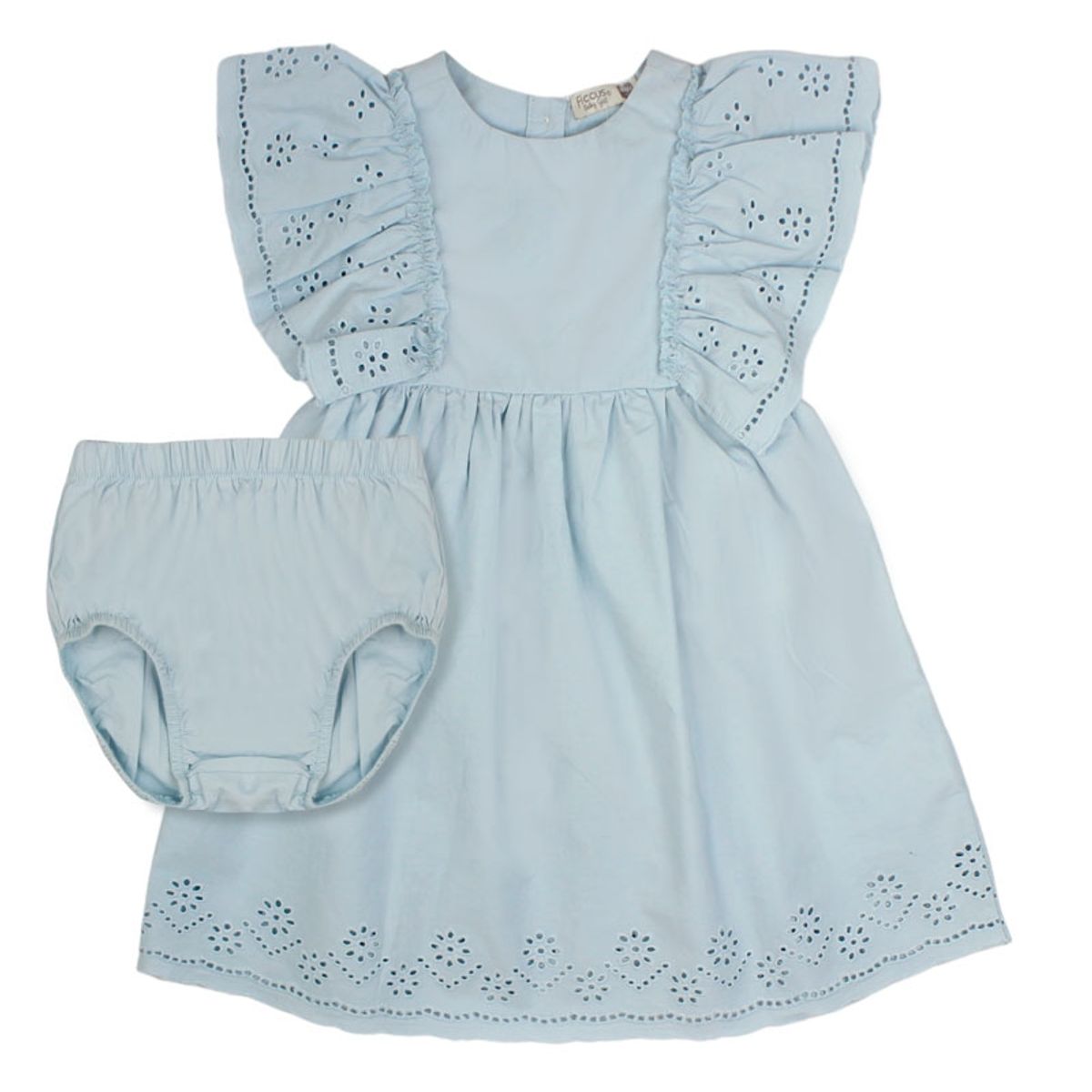 FICCUS - Vestido Bebé Niña Earth Celeste