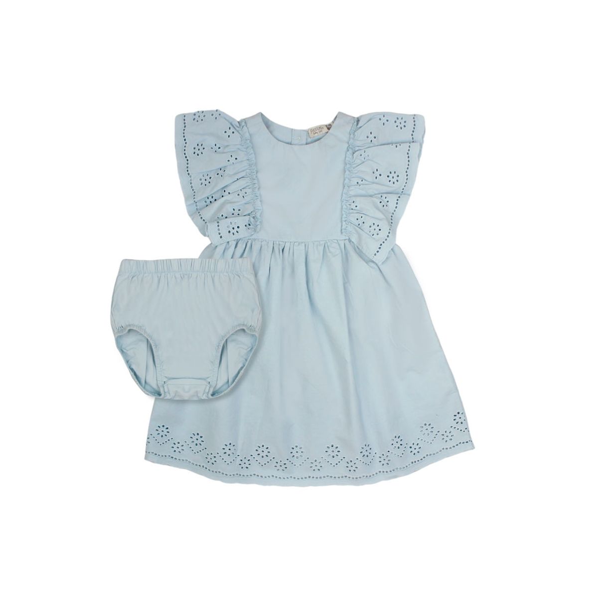 FICCUS - Vestido Bebé Niña Earth Celeste