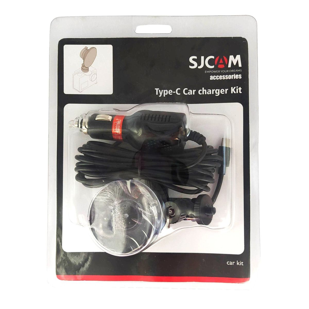 SJCAM - Cargador de Auto Para Cámaras SJCAM  SJ8 ,SJ9 ,SJ10,SJ11, C200, C300