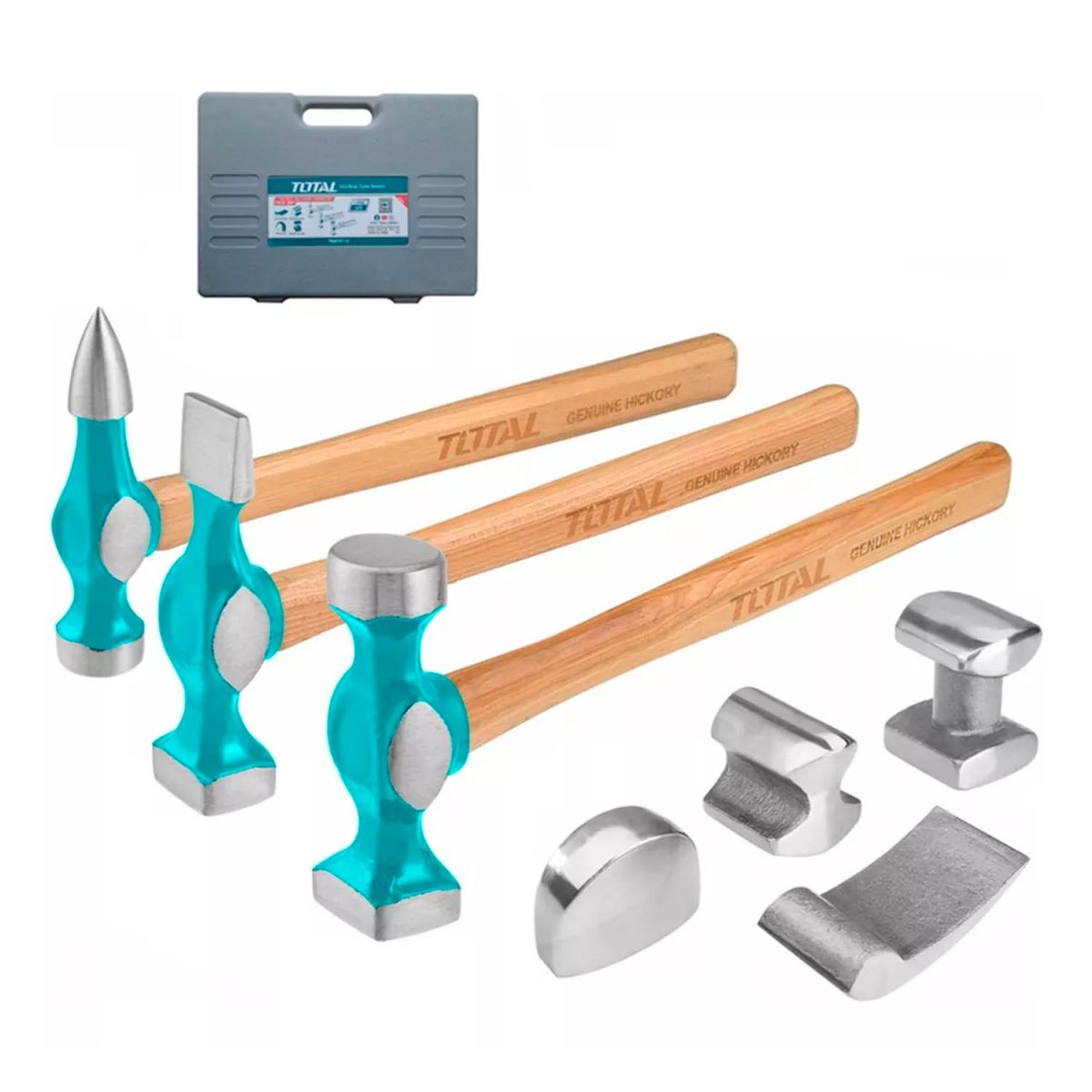 TOTAL - Kit Juego Martillos Desabolladores 7 Piezas Total Tbafo712