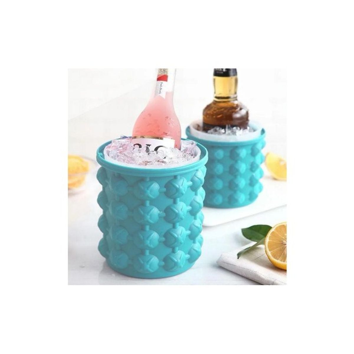 GENERICO - Hielera Cubeta Cubetera Hielo Fácil Con Tapa