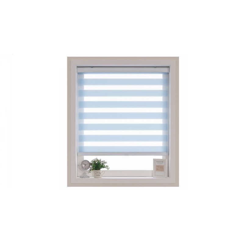 GENERICO - Cortina Roller Dúo Celeste 80x200cm