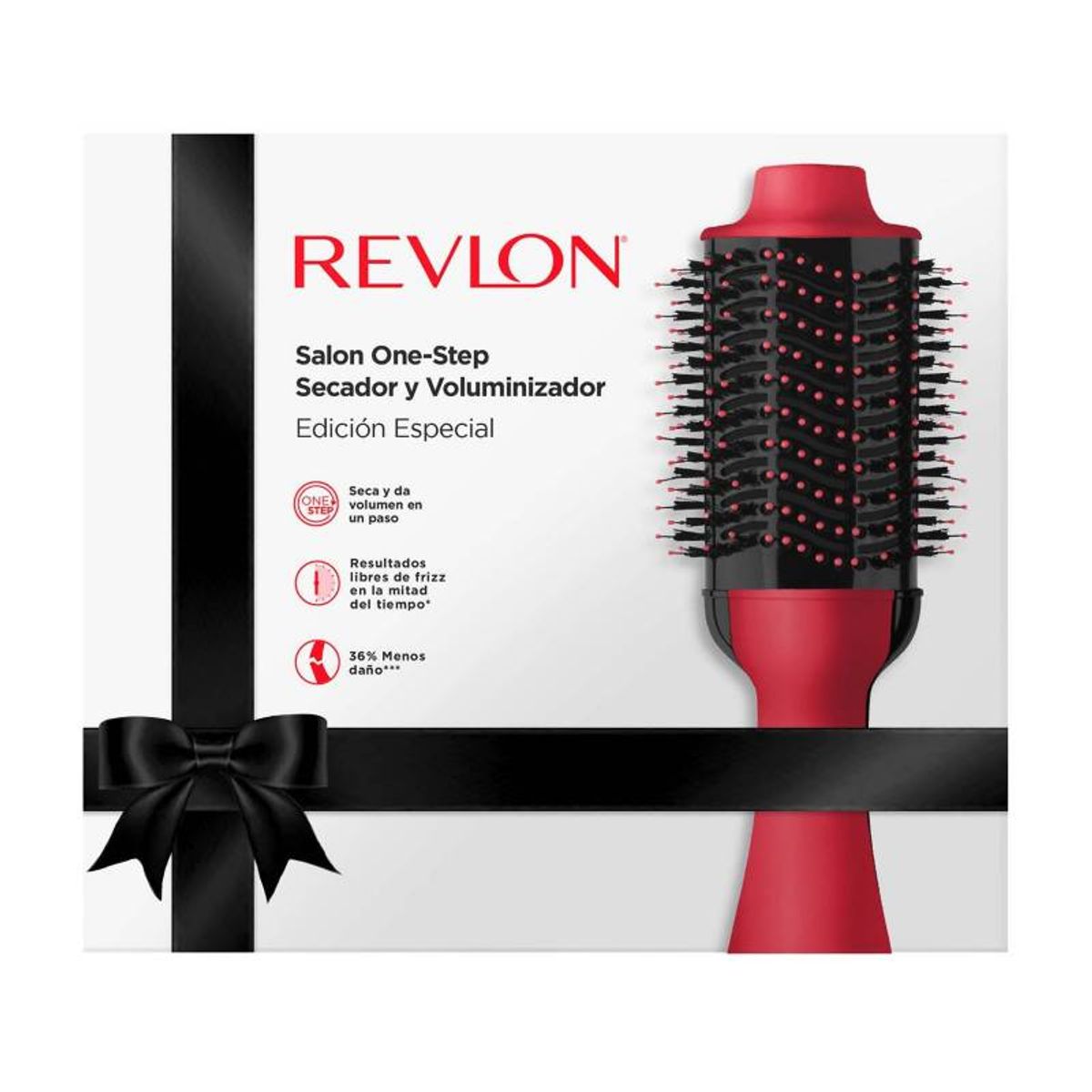 REVLON - Cepillo Secador Y Voluminizador One step Revlon Rojo RVDR5222RLA2ED