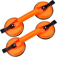GENERICO - Pack X2 Ventosas Doble Para Vidrio 70kg Profesional