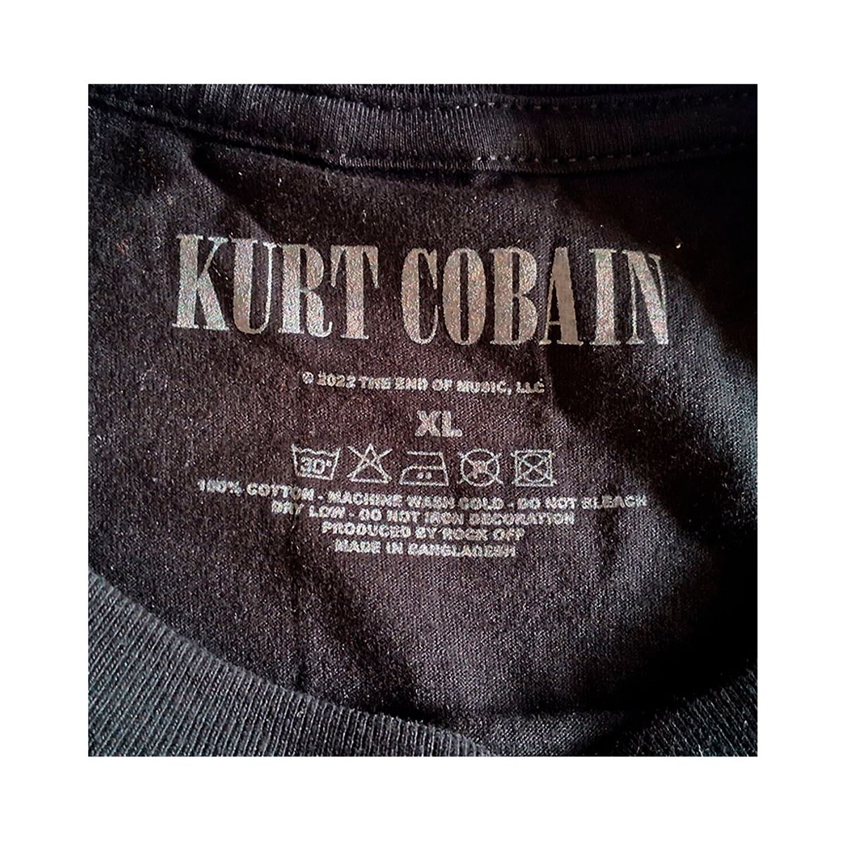 ROCK OFF OFFICIALLY LICENSED PRODUCTS - Polera original de Kurt Cobain Nirvana con diseño Brilliance