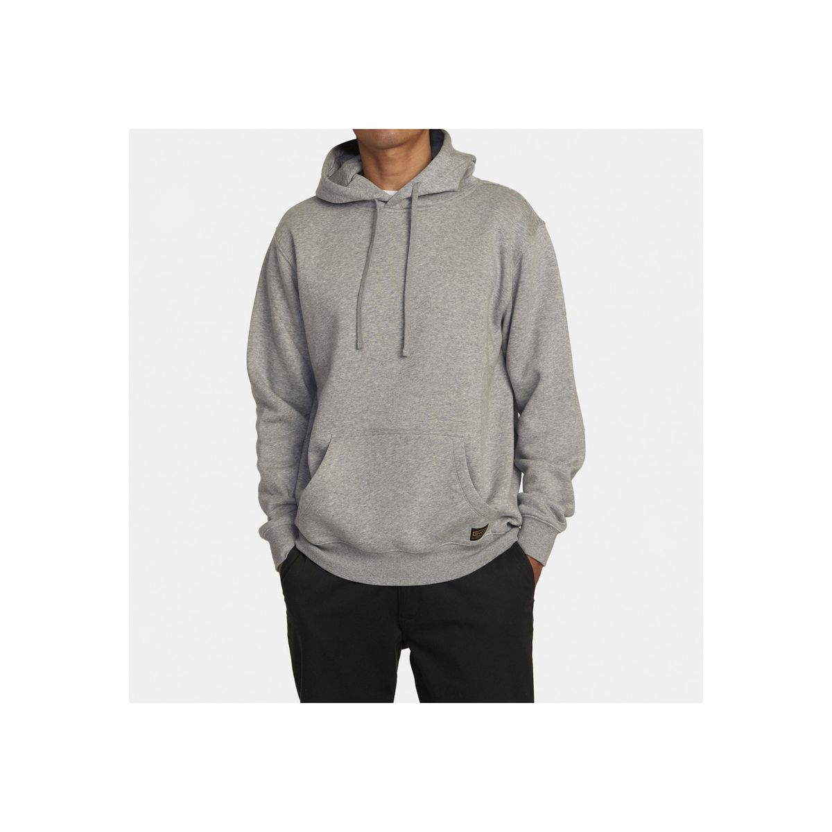 RVCA - Polerón con Gorro con Gorro con Gorro Americanahoodieotlr Gris Hombre RVCA