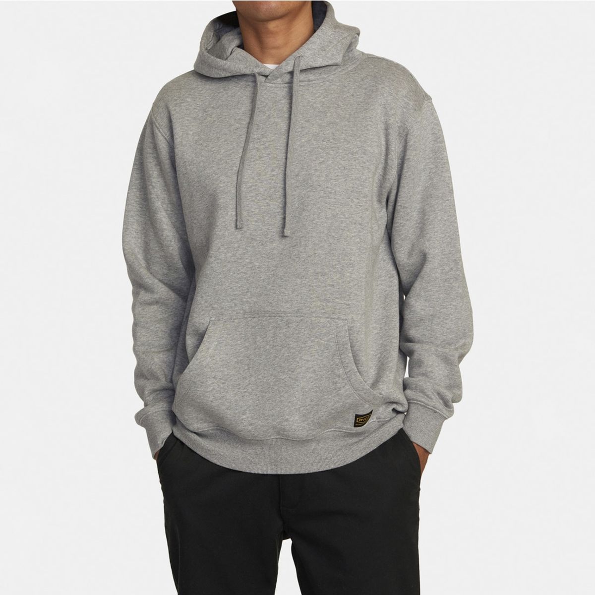 RVCA - Polerón con Gorro con Gorro con Gorro Americanahoodieotlr Gris Hombre RVCA