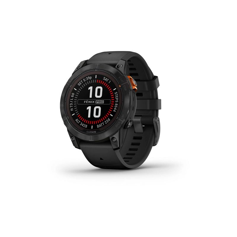 GARMIN - Smartwatch fenix 7 Pro - Solar Slate Gray w/Black Band GARMIN