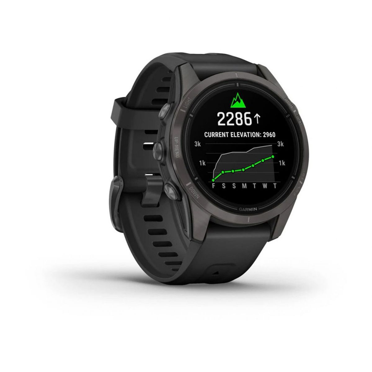 GARMIN - Smartwatch epix Pro (g2) Sapph 42mm CrbnGry Ti w/Blk/Slate GARMIN