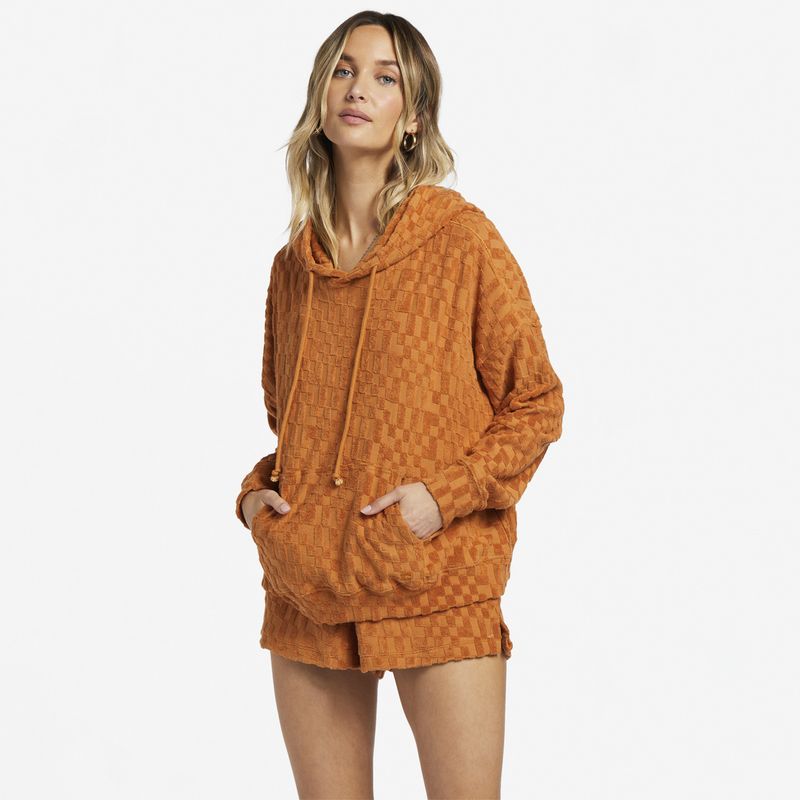 BILLABONG - Polerón Mujer Shoreline Sands J Ot Naranja BILLABONG.