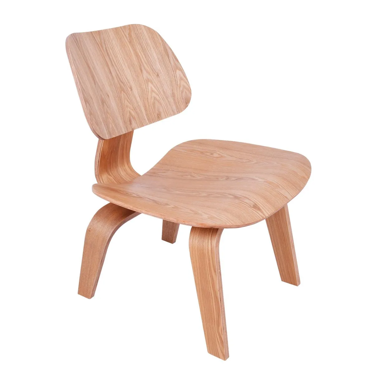 SOHOGAR - Silla Estilo Eames Madera Natural