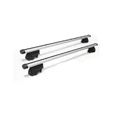 FLAMINGOS - Barra Porta Equipaje Universal para Barras Laterales Pegadas a Techo Kia 120 cms + Llave