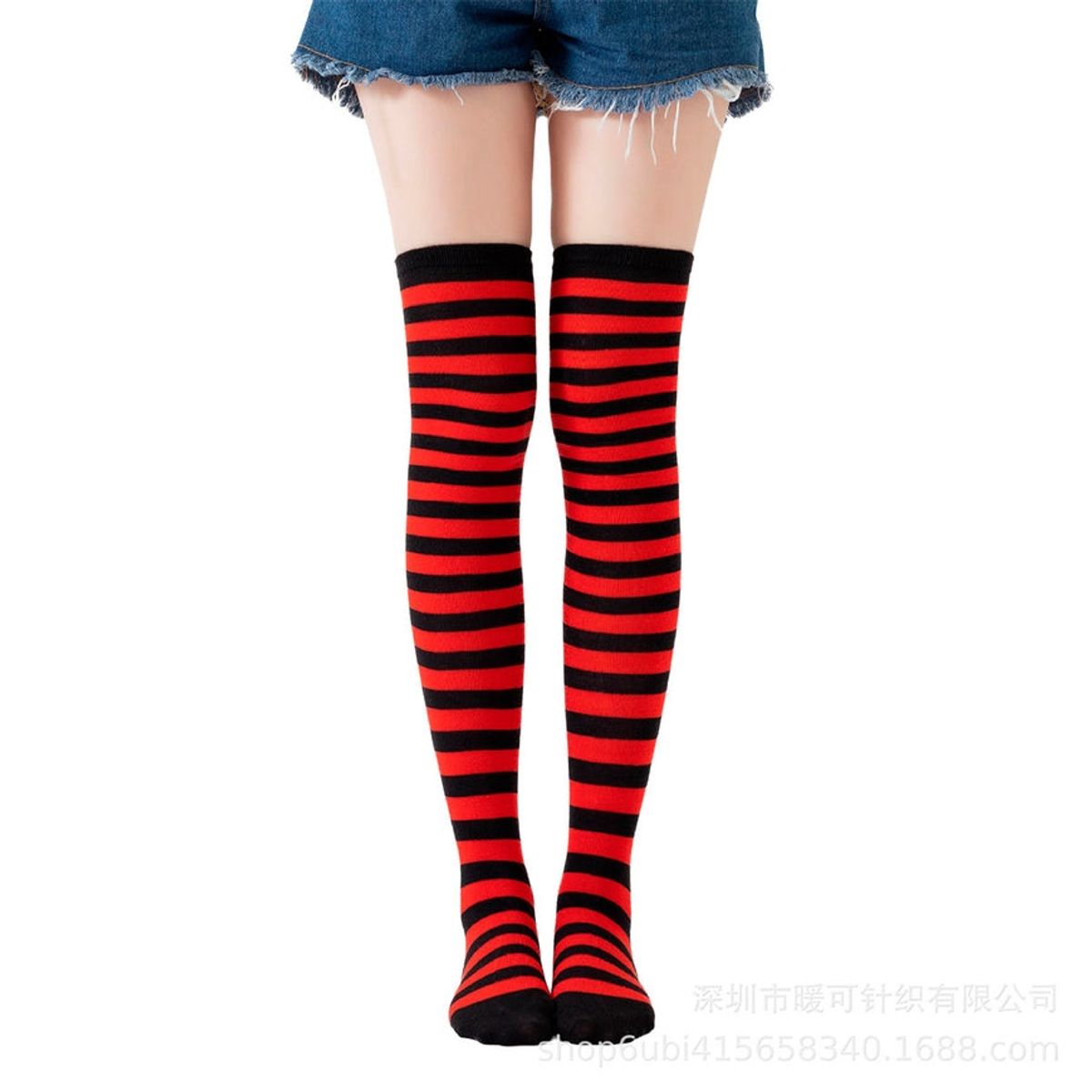 GARSIL - Calcetas Bucaneras De Algodon Para Mujer - Diseño Rayas