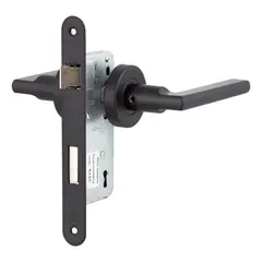 POLI - Cerradura Embutida Milano B40 Dormitorio Negro