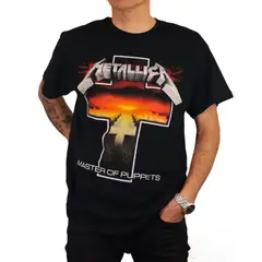 ROCK OFF OFFICIALLY LICENSED PRODUCTS - Polera de Metallica con diseño de Master of puppets
