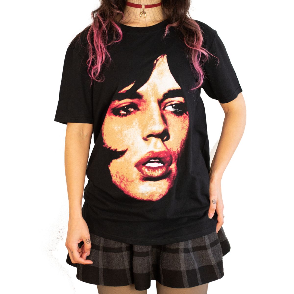 ROCK OFF OFFICIALLY LICENSED PRODUCTS - Polera original de The Rolling Stones con diseño Mick Face