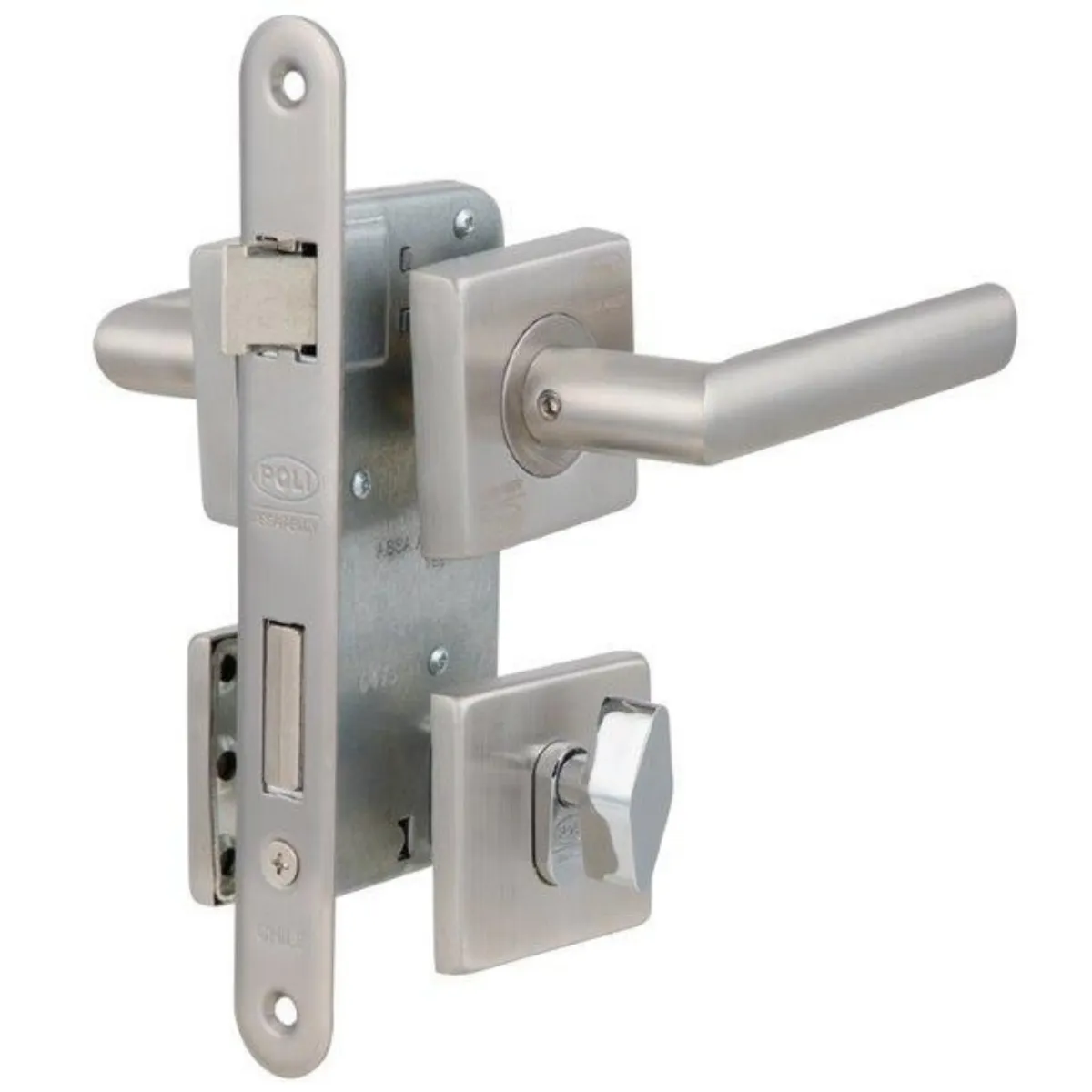 POLI - Cerradura Embutida Piano B40 Baño Perilla/Ranura