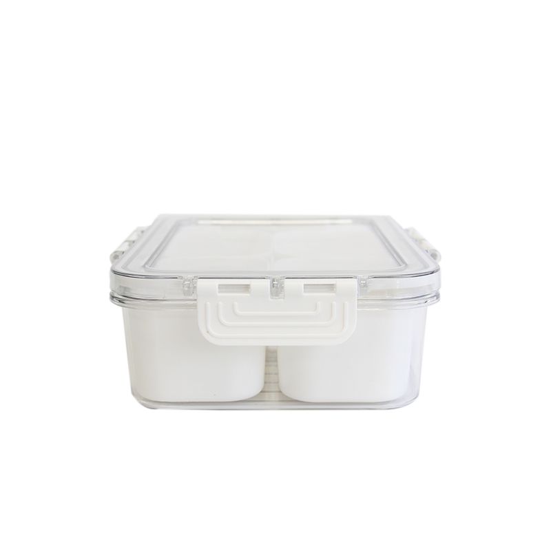 NEWTREE - Organizador De Refrigerador Con Tapa 4 Divisiones
