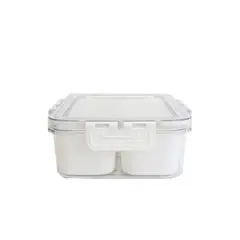 NEWTREE - Organizador De Refrigerador Con Tapa 4 Divisiones