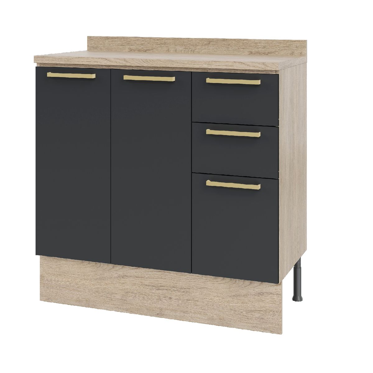 ARROW - Mueble base con cubierta 105x92x52 cm grafito