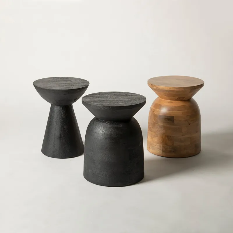 MILK - MESA LATERAL MILAN MADERA NEGRO