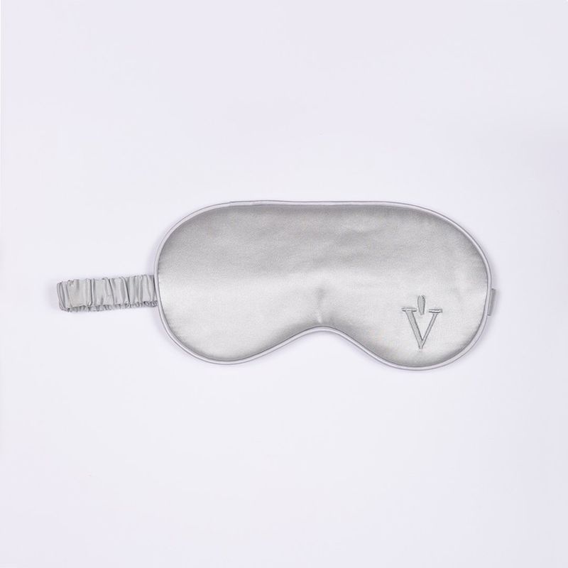 STUDIO VITAMINA - ANTIFAZ 100%  SEDA GRIS CLARO