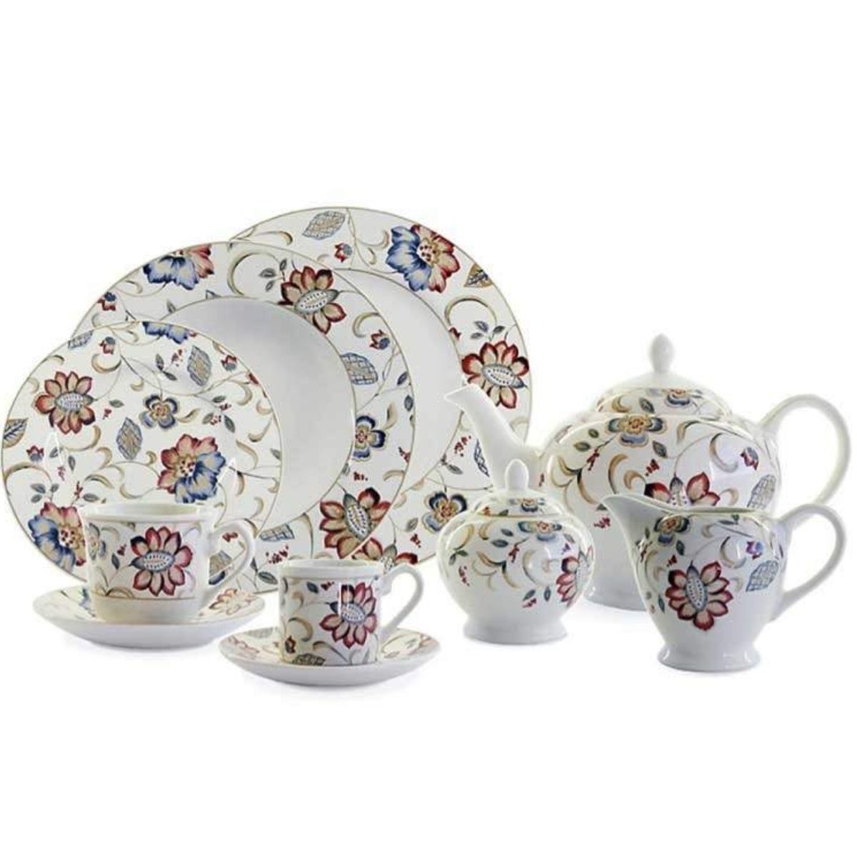 OEM - Juego de vajilla 45 piezas Jacobean