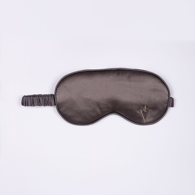 STUDIO VITAMINA - ANTIFAZ 100% SEDA GRIS OSCURO