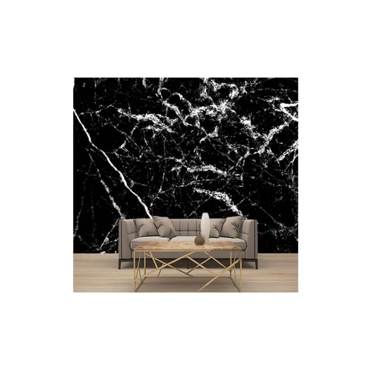 GENERICO - PACK DE 10 Pegatinas Autoadhesivas Pared Diseño Marmol - 60x60cm