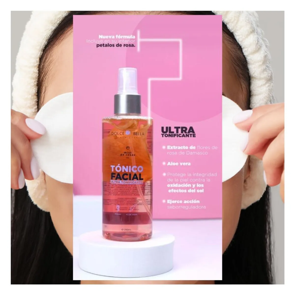 DOLCE BELLA - Tónico Mist de Rosas ultra tonificante.