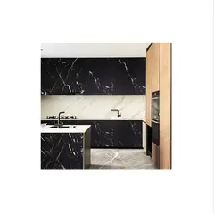 GENERICO - Pack 10 pegatinas marmol negro, baño, cocina, comedor, azulejos 60x30