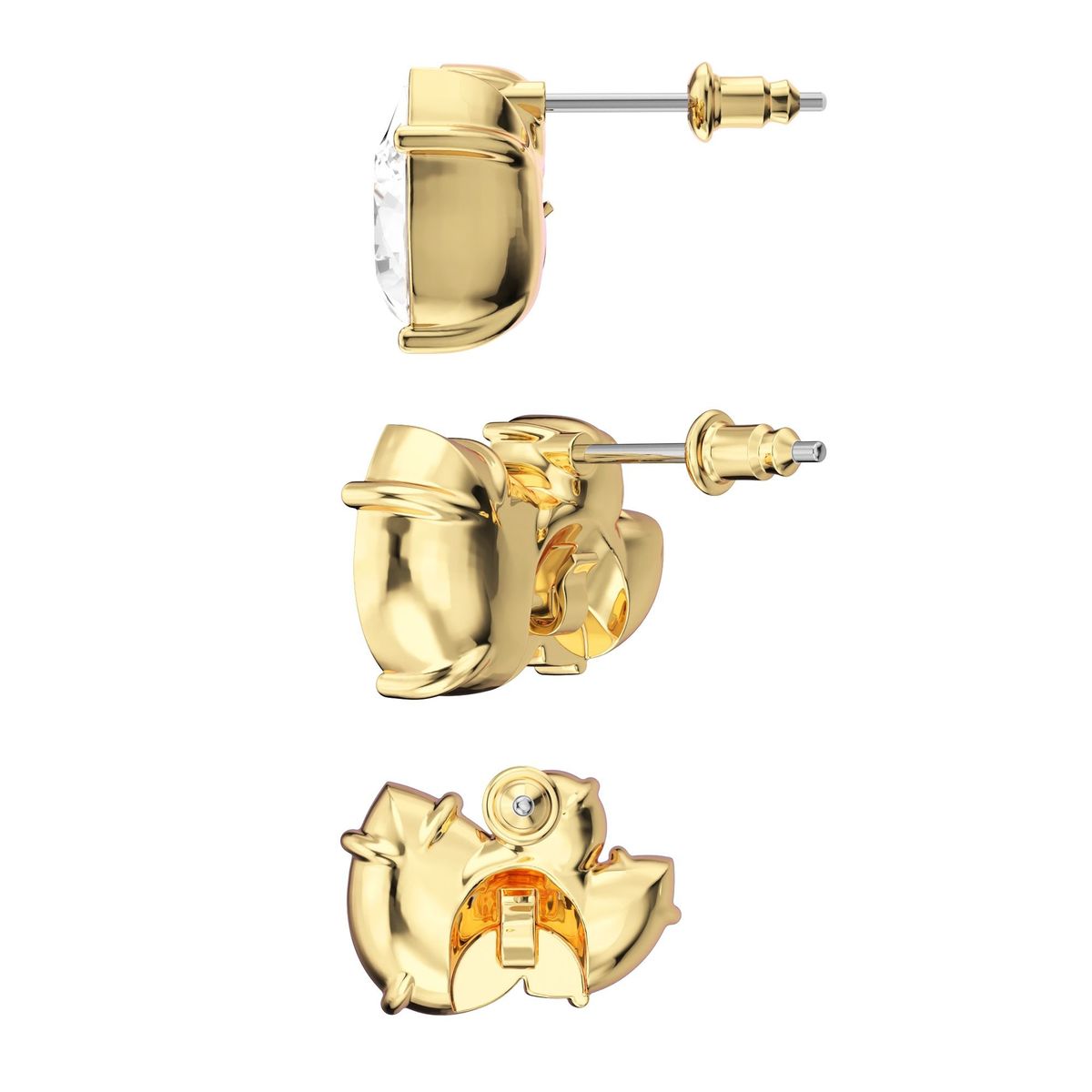 BLOOM CRYSTAL - Aro Katia con cristal de Swarovski con baño en oro Portador de dije