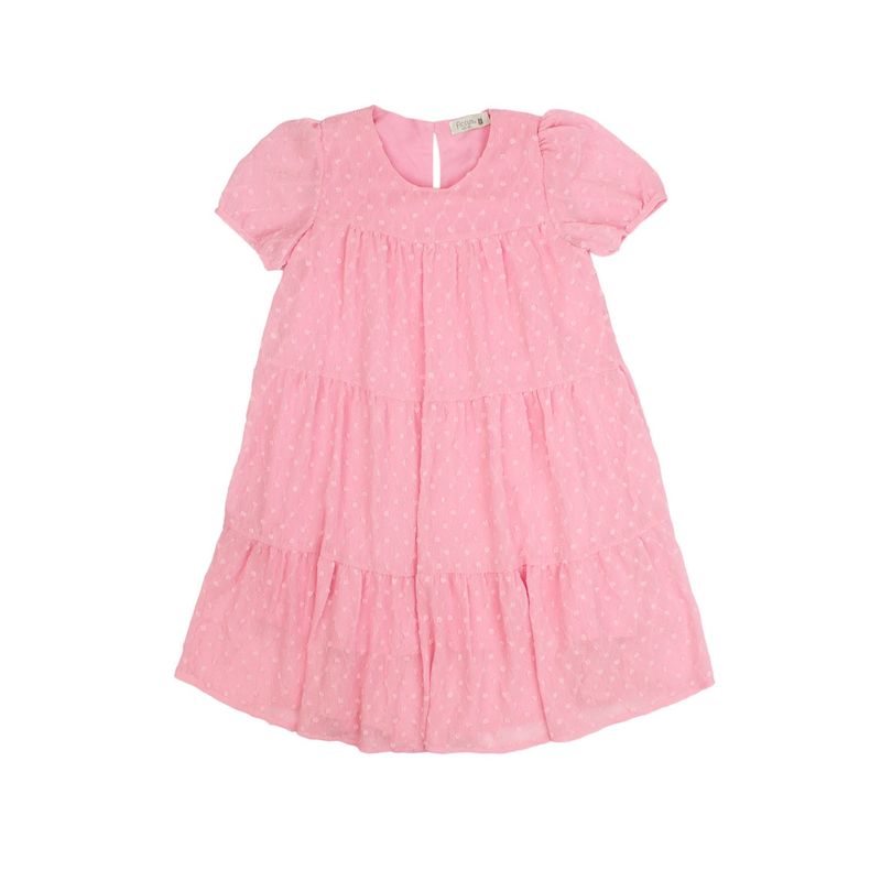 FICCUS - Vestido Kids Niña Formal Rosa