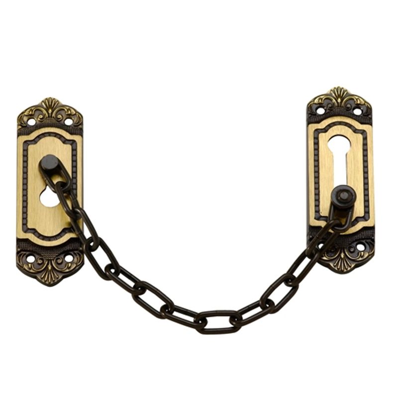 POLI - Cadena de Seguridad para Puerta Poli Barroca Bronce