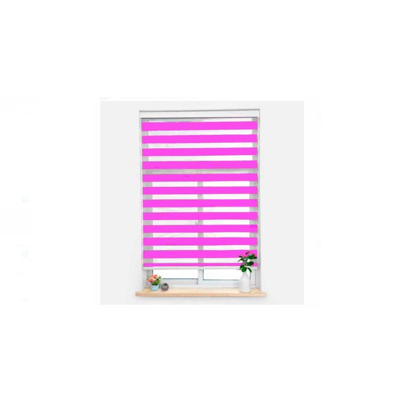 GENERICO - Cortina Roller Dúo Morado 80x200cm