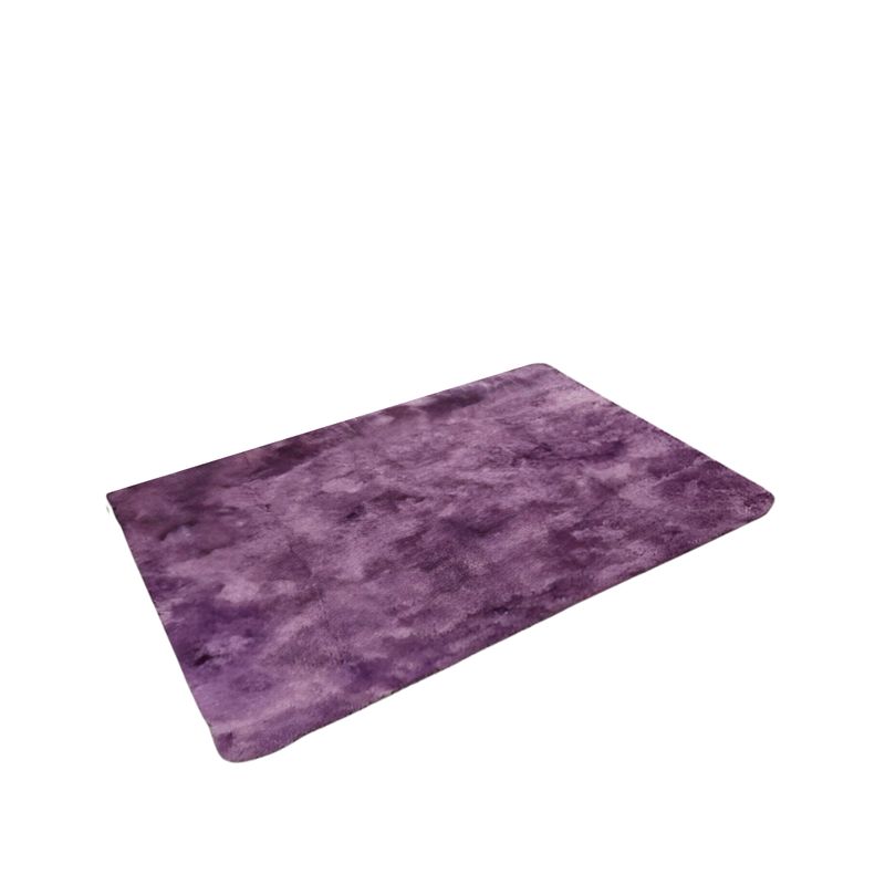 GENERICO - Alfombra Peluda Para Living  Morado Jaspeado 180x200cm