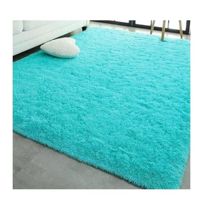 Imagen 2 del producto Alfombra Peluda Para Living Celeste 180x200cm