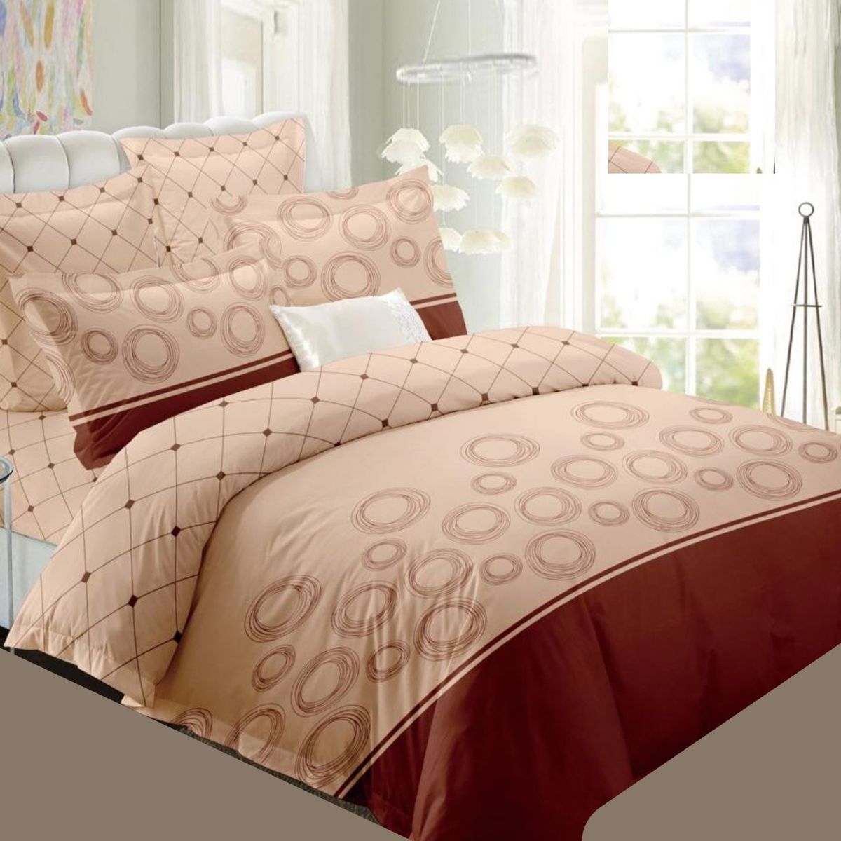 GENERICO - CUBRECAMA QUILT DE VERANO 1.5 PLAZA  ELEGANTE DISEÑO