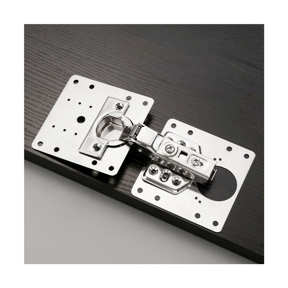 GENERICO - 10 Pcs Placa De Reparacion Bisagra Mueble Tornillos Puerta