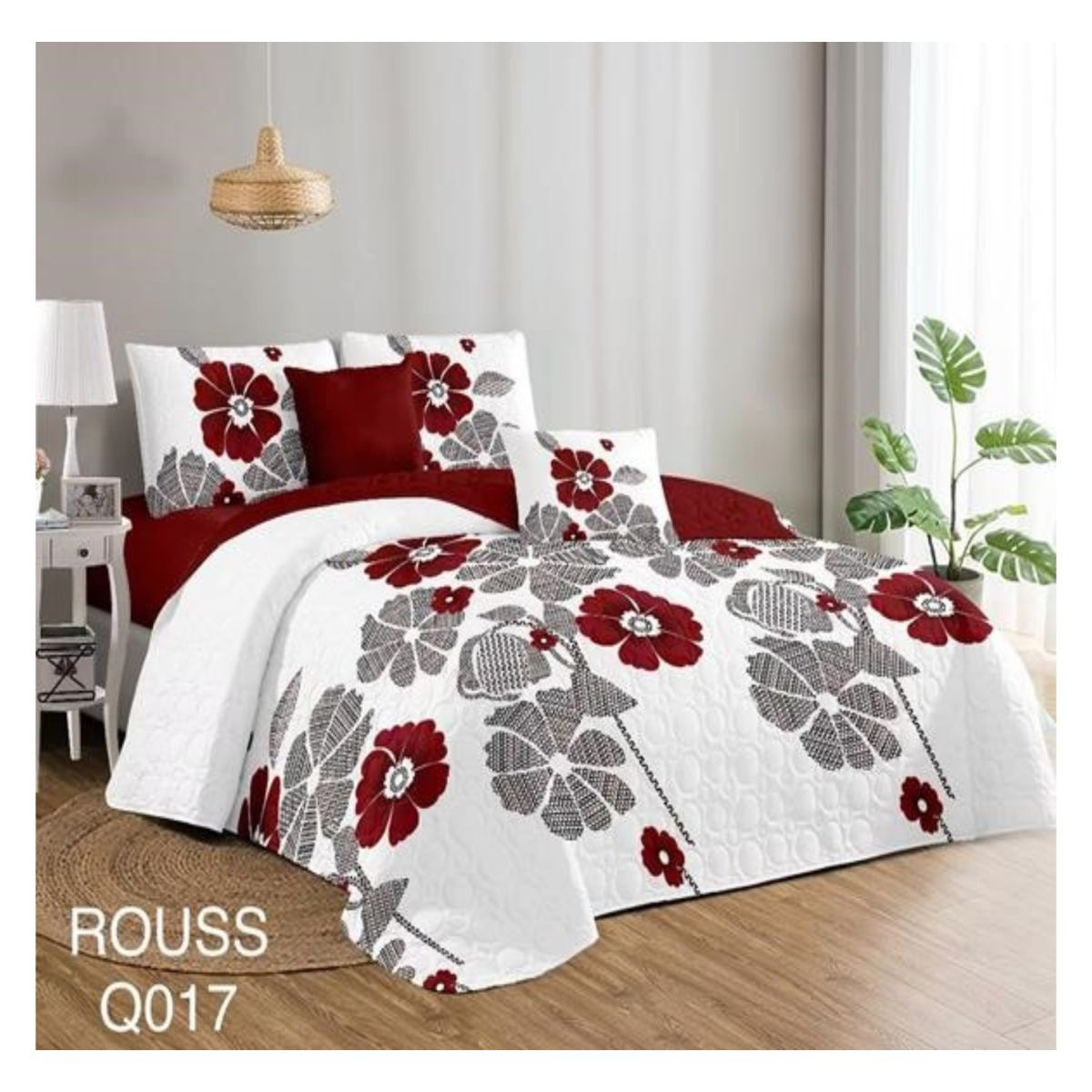 GENERICO - Cubrecama Quilt 2 Plaza Reversibles