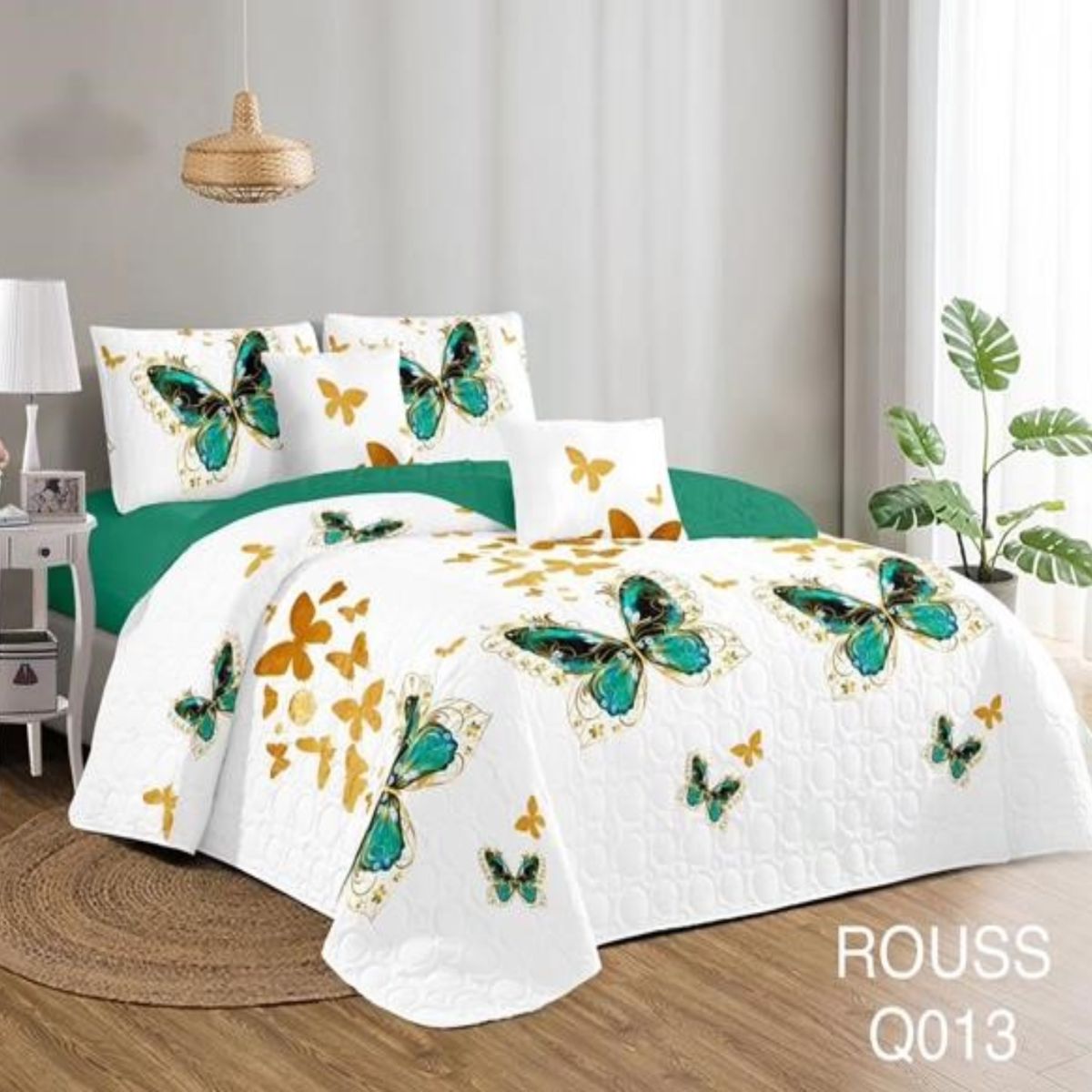 GENERICO - Cubrecama Quilt 2 Plaza Reversibles