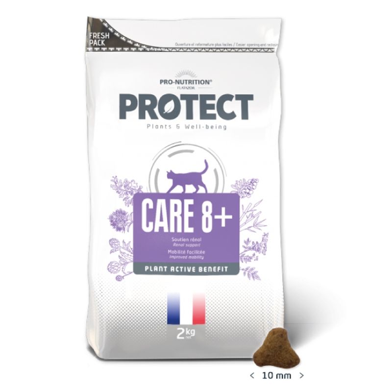 PRO NUTRITION FLATAZOR - Protect Alimento Premium Care 8+ Felino 2kg.
