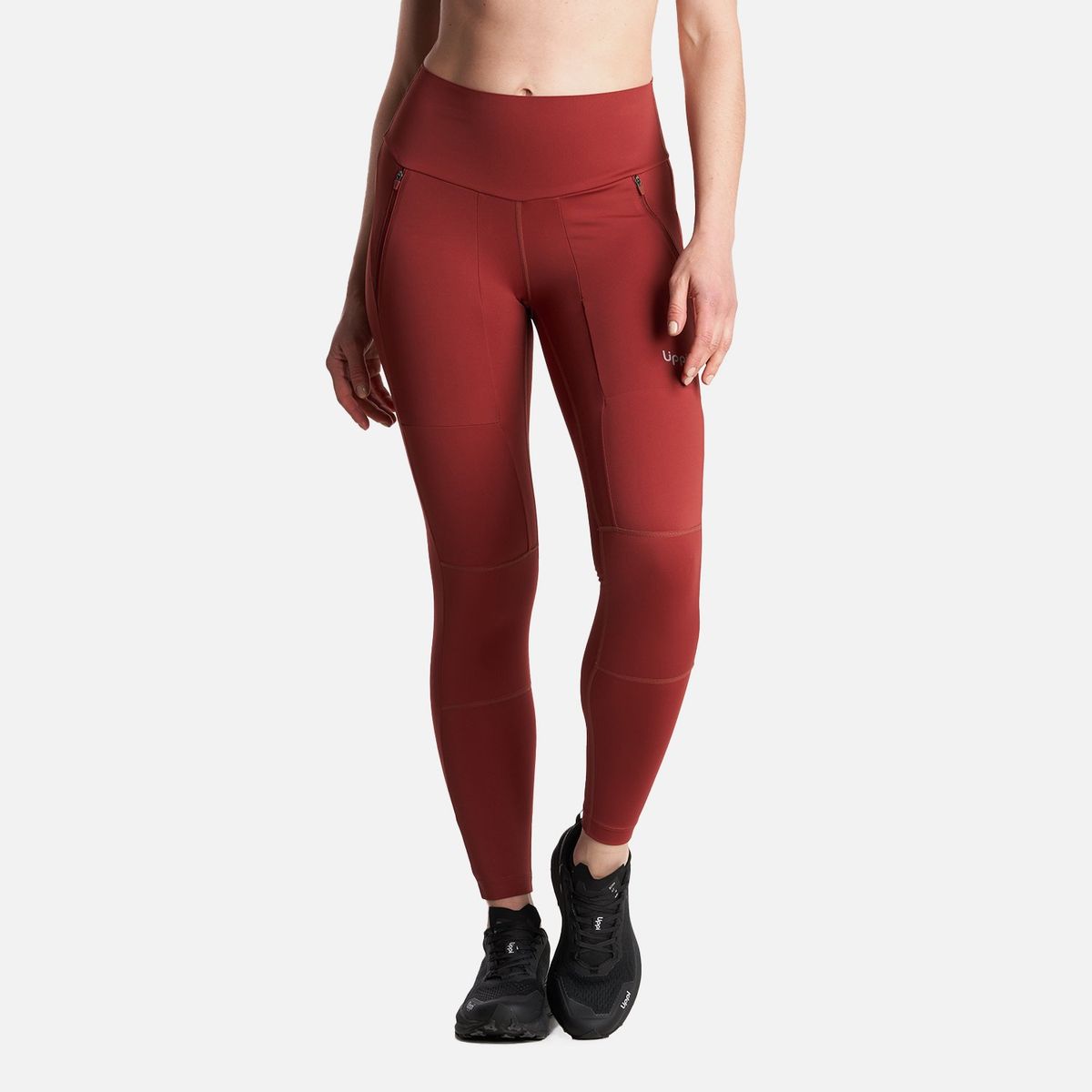 LIPPI - Calza Mujer  PureTrek Q-Dry Leggings Burdeo Lippi