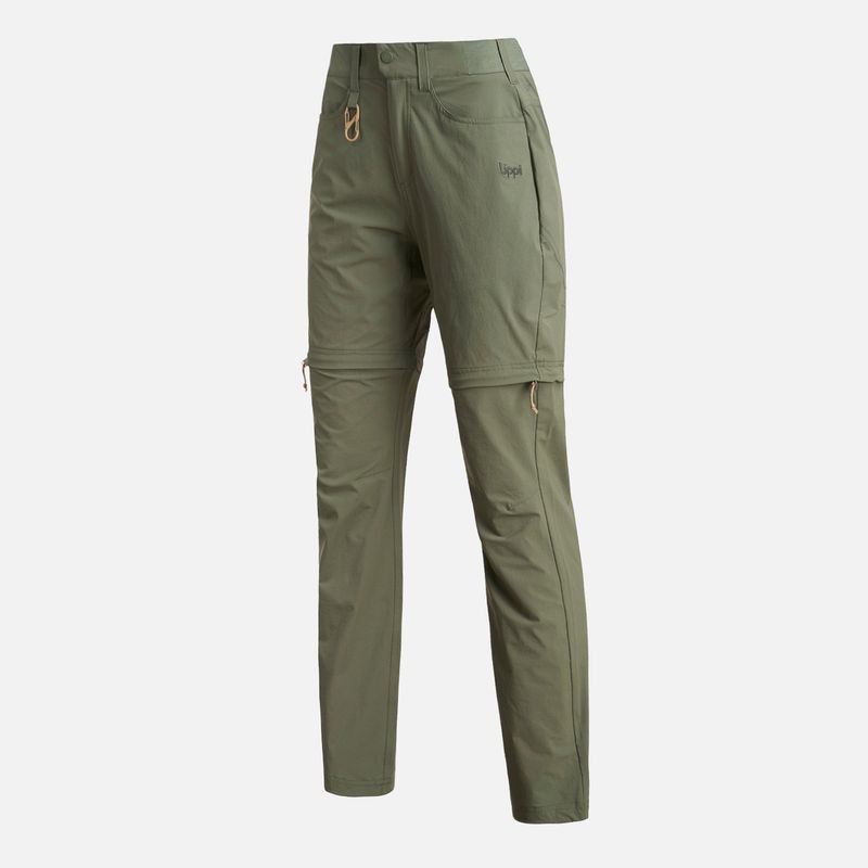LIPPI - Pantalon Mujer  Lennox Q-Dry Mix-2 Pants Verde Musgo Lippi
