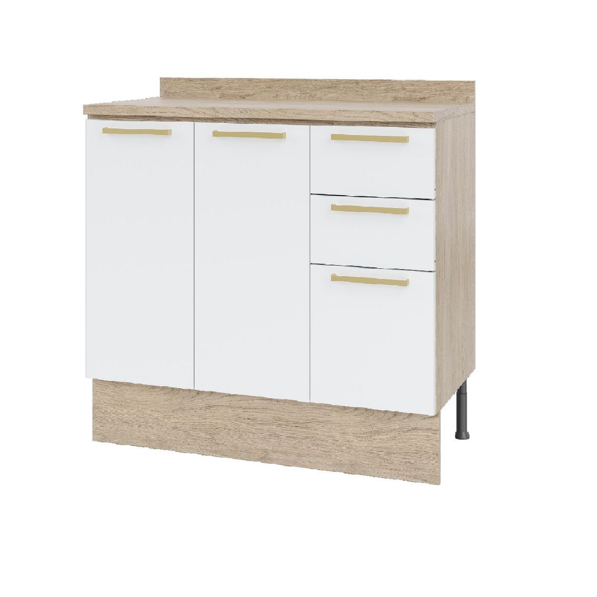 ARROW - Mueble base con cubierta 105x92x52 cm blanco