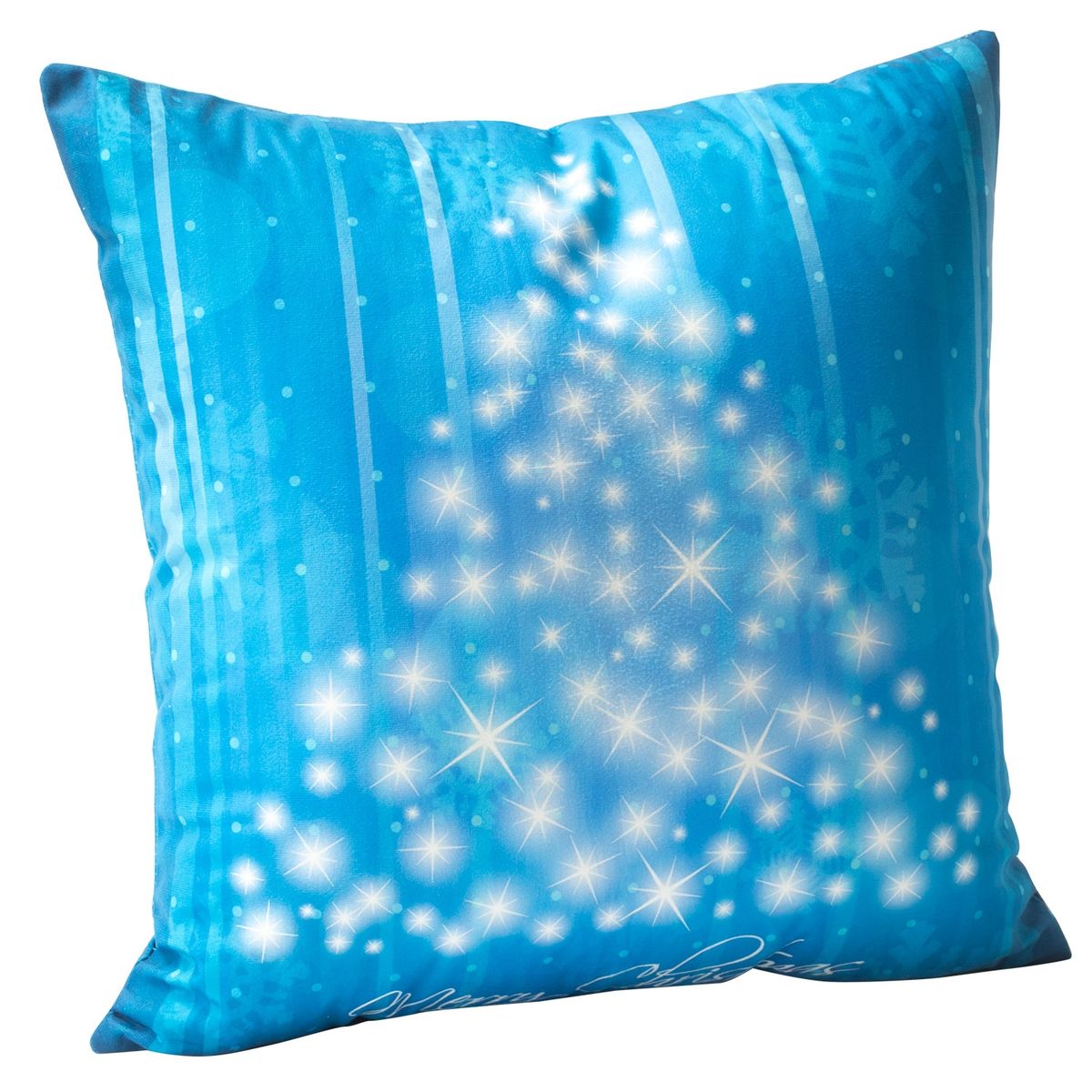MASEL - Set 2 Cojines  Navidad Arbol 45x45 Azul